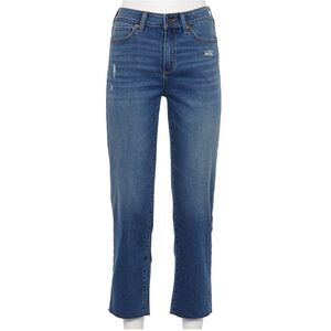 NWT Sonoma High-Waisted Straight-Leg Crop Jeans Blue Size 18R